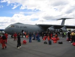 C130 loading up in Christchurch